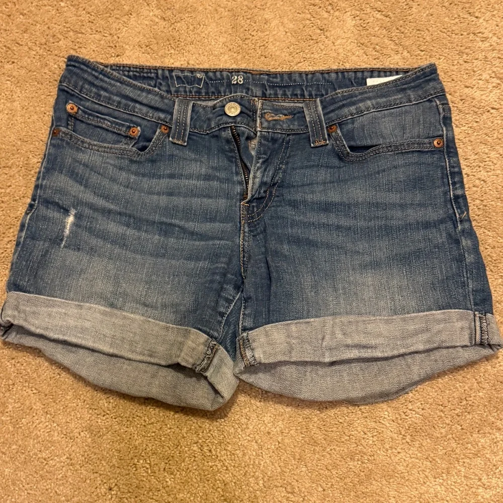 Levi's Blue Denim Jean Shorts